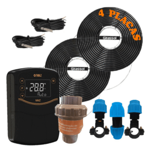 kit aquecedor solar para piscina 16m3
