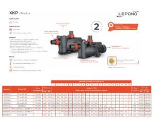 motobomba para piscina lepono xkp