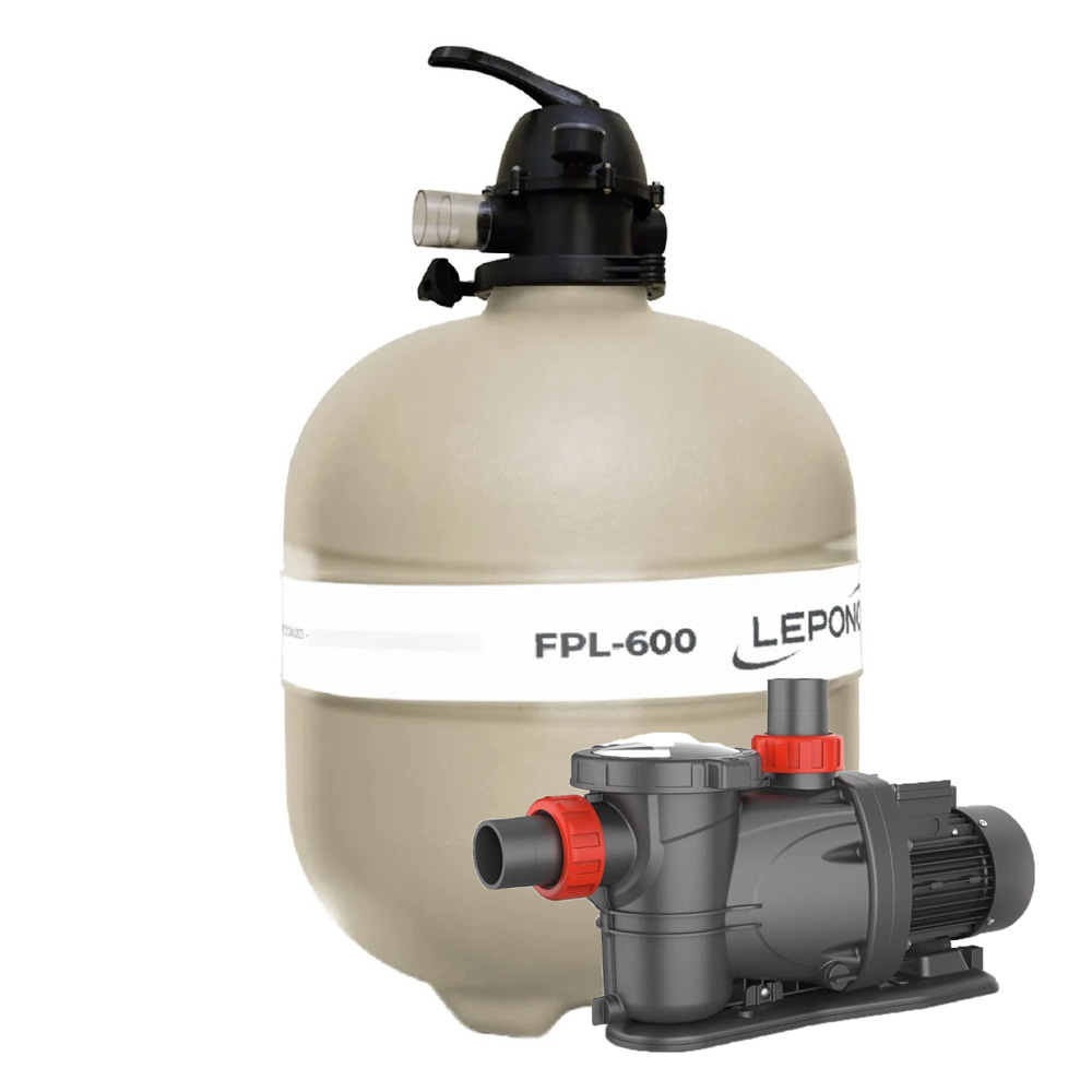 filtro-600-lepono Kit Filtro + Bomba Lepono 1 cv 220V
